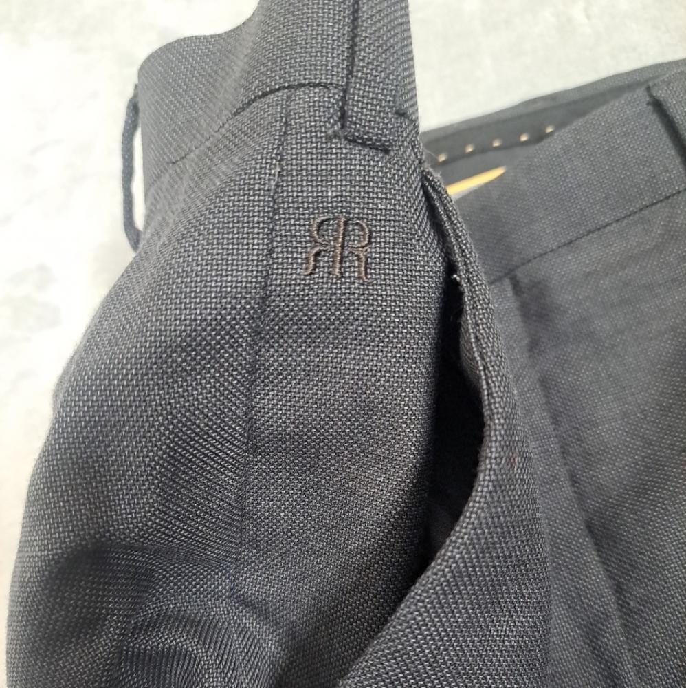 Raymond Men's Dress Pants Office Business Wool Blend Dark Gray Size 34 - Picture 7 of 16